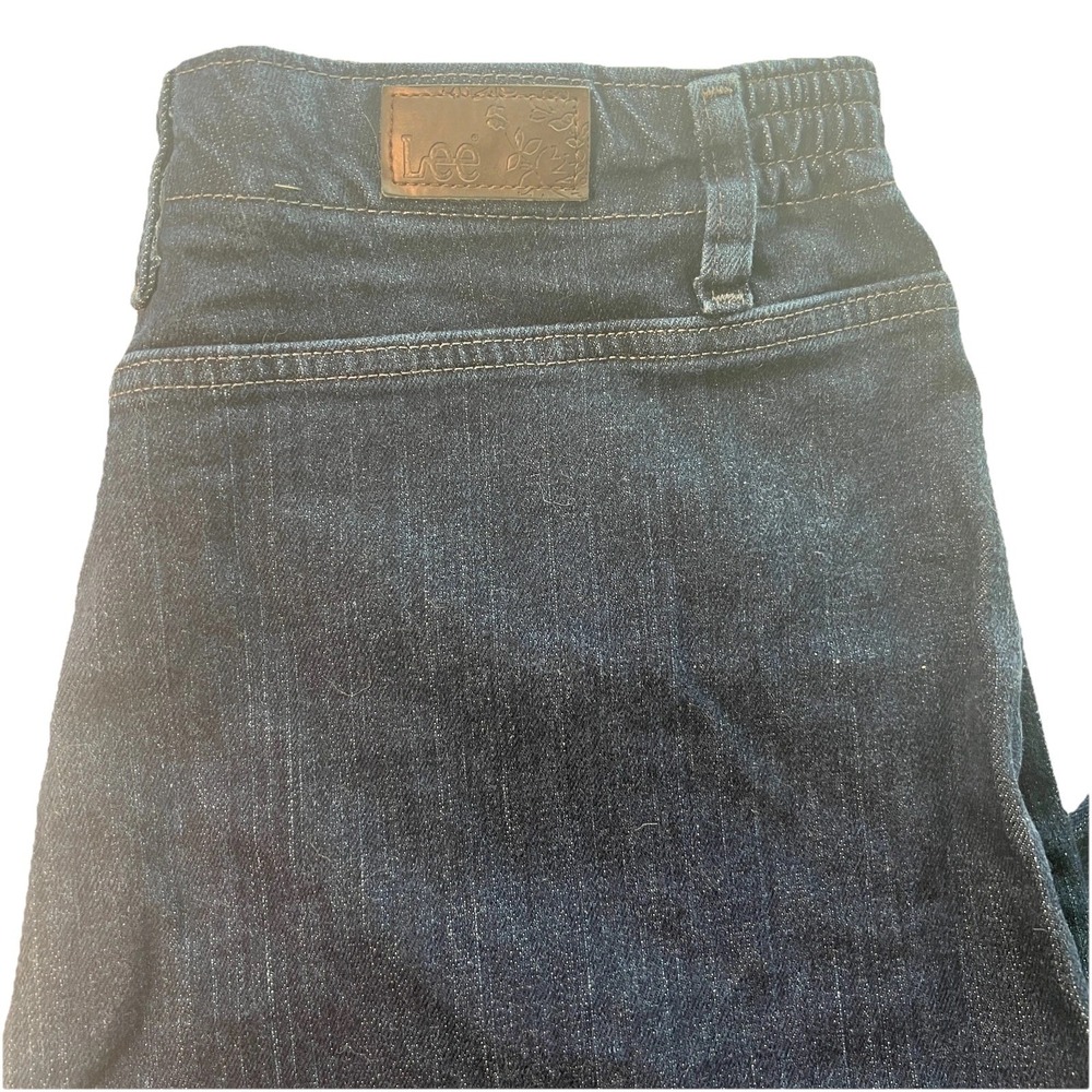 Lee Women's Jeans‎ Size 16 Blue Denim Stretch High Rise Relaxed Fit